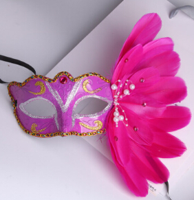Sexy Lady Mask Eye Masks Nightclub Fashion Colorful Feather Party Accessories For Masquerade Party Halloween