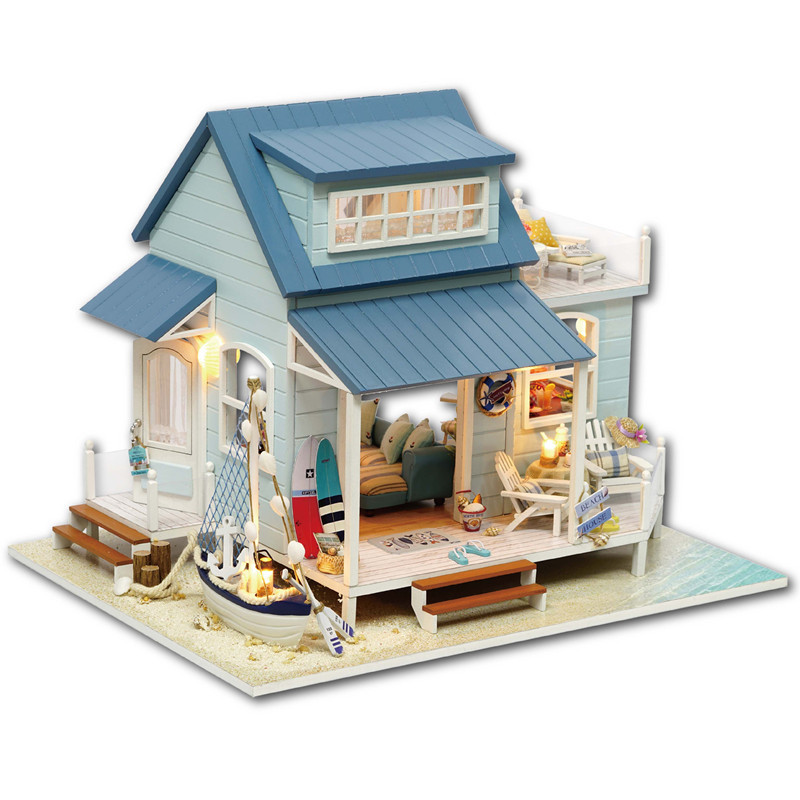 Mini CuteRoom A-037-A Caribbean DIY Wooden Dollhouse Miniature Kit With Light Music Motor Best Gift For Children Girls
Mini CuteRoom A-037-A Caribbean DIY Wooden Dollhouse Miniature Kit With Light Music Motor Best Gift For Children Girls