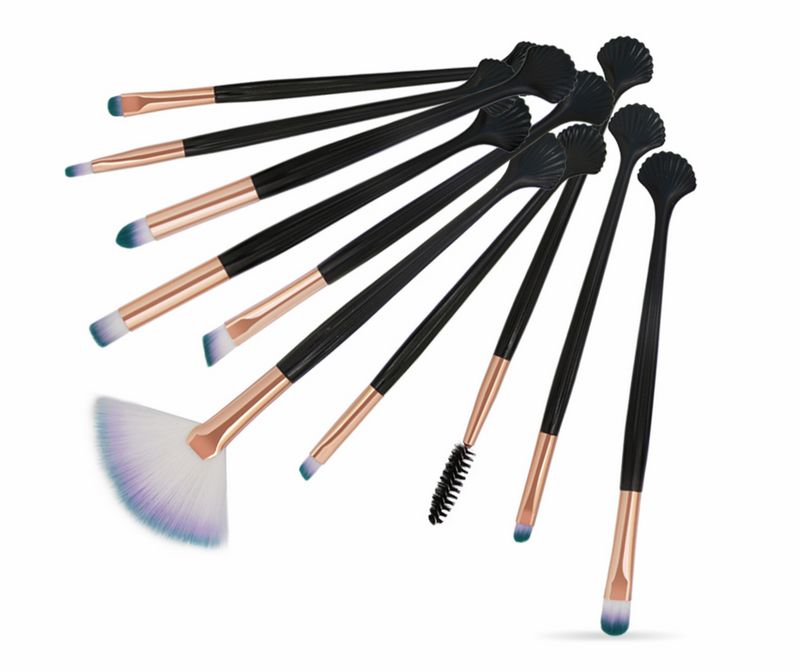 MAANGE 10Pcs Makeup Brushes Set Eye Shadow Eyebrow Eyelashes Powder Lip Eyes Make Up Brush Cosmetic Beatuy Tool Kit Maquiage