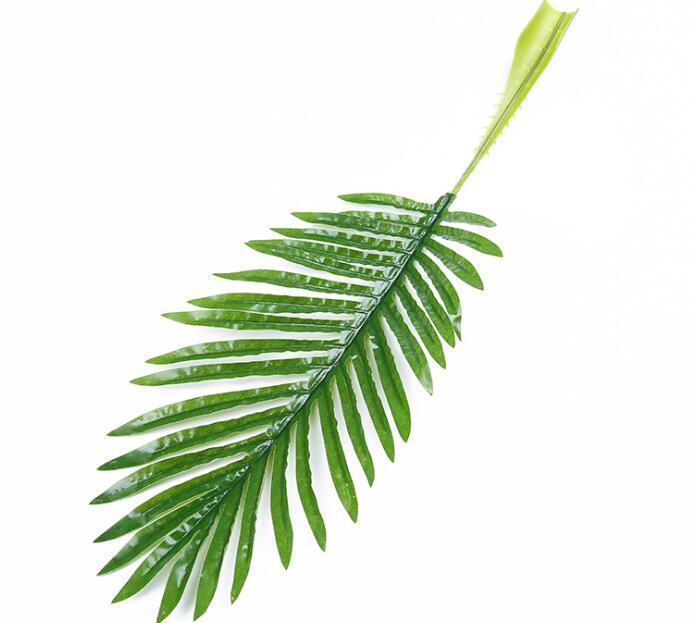Fake Palm Leaf Artificial Plastic Coconut Tree Leaves Green Plant DIY Plant for Wedding Home Decoration