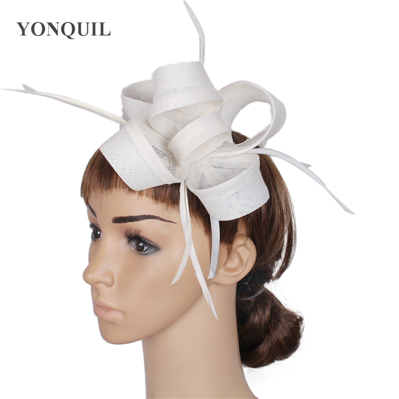 Ivory or multiple colors Imitation Sinamay women party hair accessories clips decoration fascinator with feather wedding headbands supplies
Ivory or multiple colors Imitation Sinamay women party hair accessories clips decoration fascinator with feather wedding headbands supplies