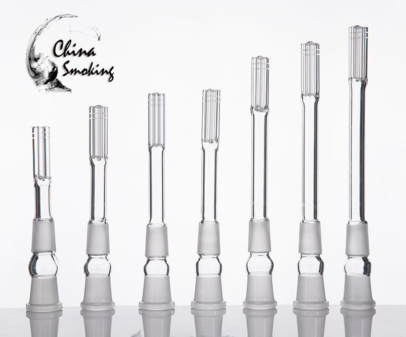 High Borosilicate Glass Downstem With Six Armed Connector 18mm Female To 18mm Male Frosted Joint Dropdown 18F 18M Glass Water Pipe
High Borosilicate Glass Downstem With Six Armed Connector 18mm Female To 18mm Male Frosted Joint Dropdown 18F 18M Glass Water Pipe