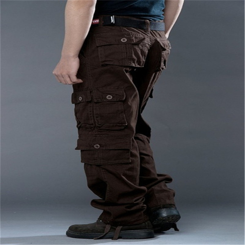 Men's Pants Autumn Pant Cargo Fashion Camouflage Trousers For Men Male Casual Long 30-38