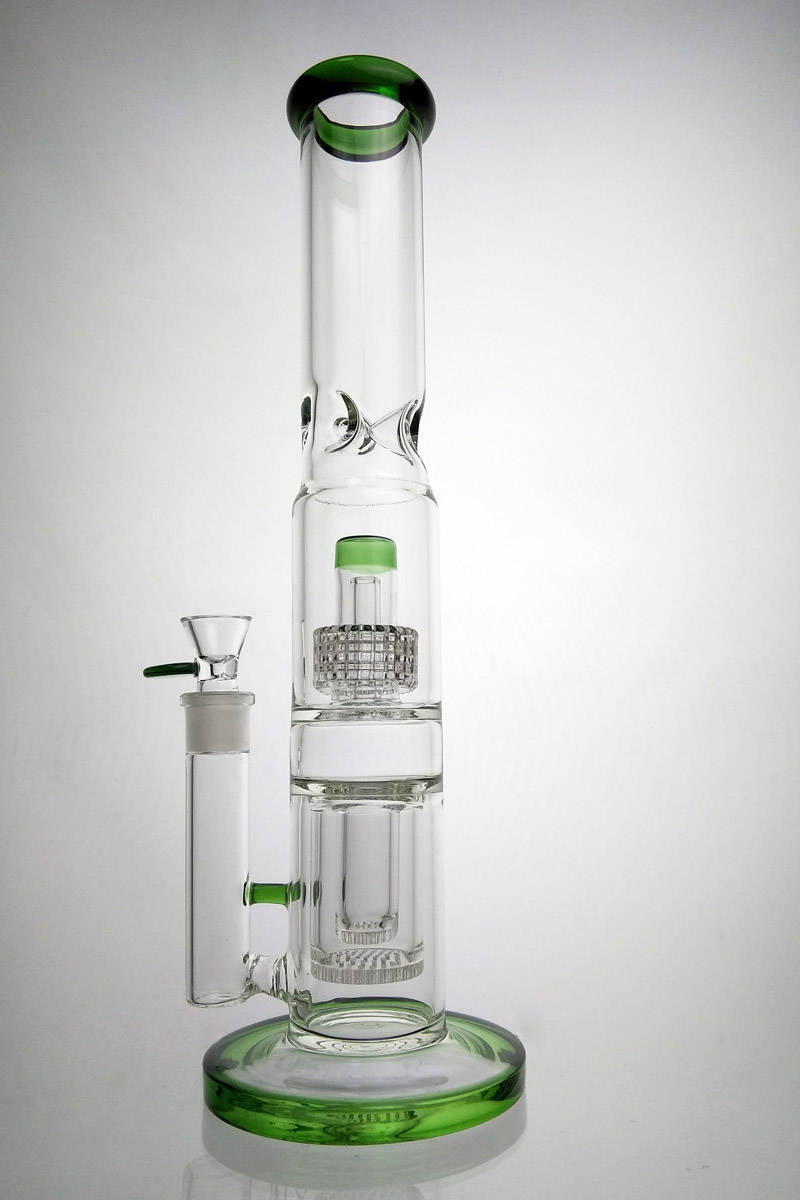 Newest Glass Bong Green/ Blue with Bucket Dome Percolator Oil Rig Bongs18mm Bowl Big Water Pipe Colorful Glass Bubbler Pipes 16''
Newest Glass Bong Green/ Blue with Bucket Dome Percolator Oil Rig Bongs18mm Bowl Big Water Pipe Colorful Glass Bubbler Pipes 16''