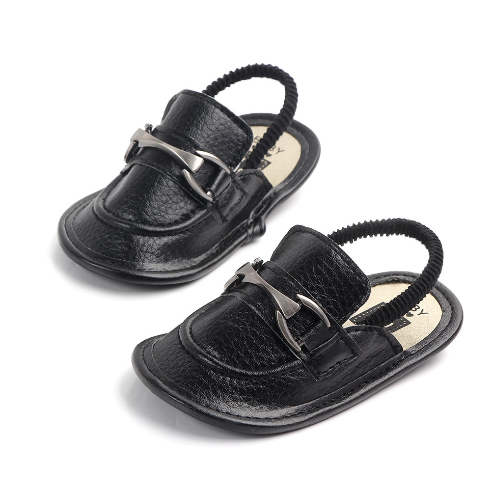 Baby Moccasins Summer Boys Sandals Slipper PU Leather Infant Sandals Soft Sole Anti-slip Baby Shoes, Black
Baby Moccasins Summer Boys Sandals Slipper PU Leather Infant Sandals Soft Sole Anti-slip Baby Shoes, Black