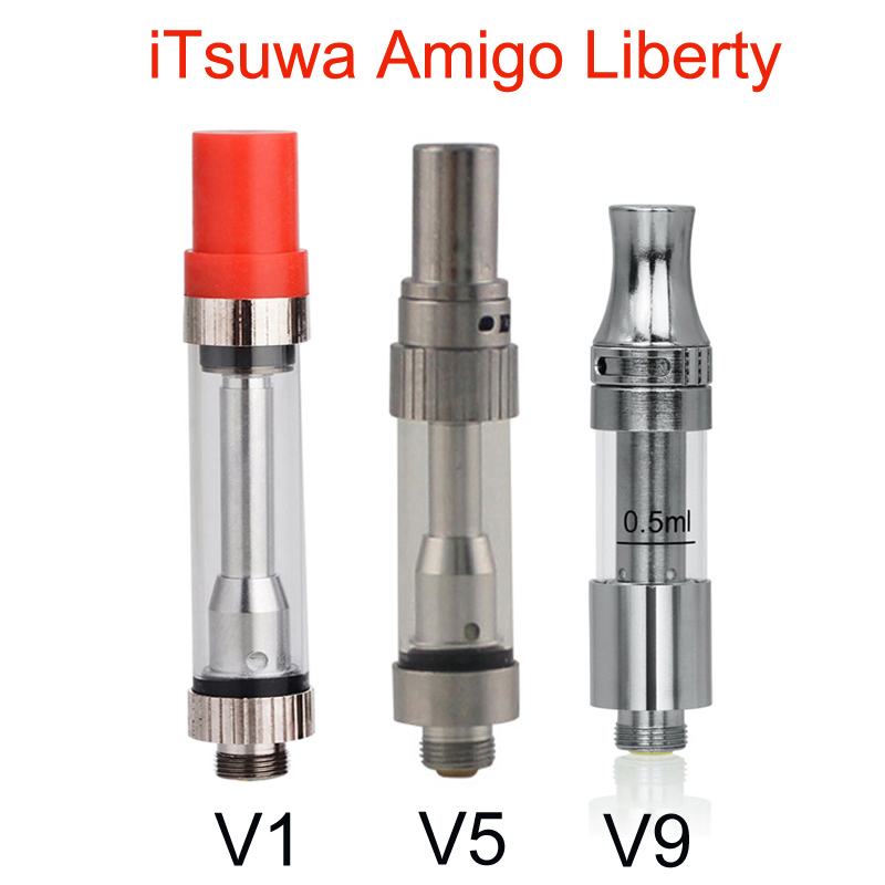 Original itsuwa AMIGO Liberty V1 cartridge V5 V9 Co2 Vaporizer .5ml 1ml Pyrex Glass Tank thick Oil Atomizer For 510 battery vape pen
Original itsuwa AMIGO Liberty V1 cartridge V5 V9 Co2 Vaporizer .5ml 1ml Pyrex Glass Tank thick Oil Atomizer For 510 battery vape pen