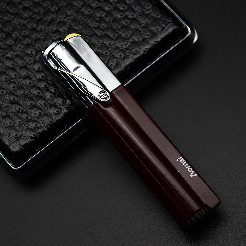 New Arrival Genuine Aomai Compact Jet Butane Torch Long Bar Cover Small Grinding Easy To Change Firestone Windproof Lighter W260202