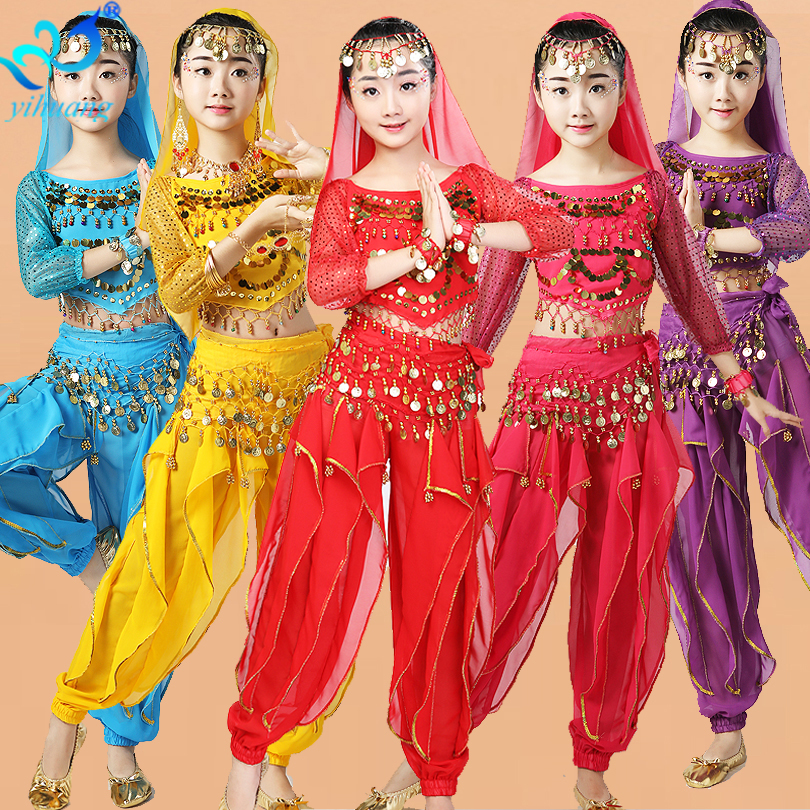 Girls Belly Dance Costume Set Suit Kids Belly Dancing Child Bollywood Children Performance Outfits Chiffon Long Sleeves, Purple 2pcs
Girls Belly Dance Costume Set Suit Kids Belly Dancing Child Bollywood Children Performance Outfits Chiffon Long Sleeves, Purple 2pcs