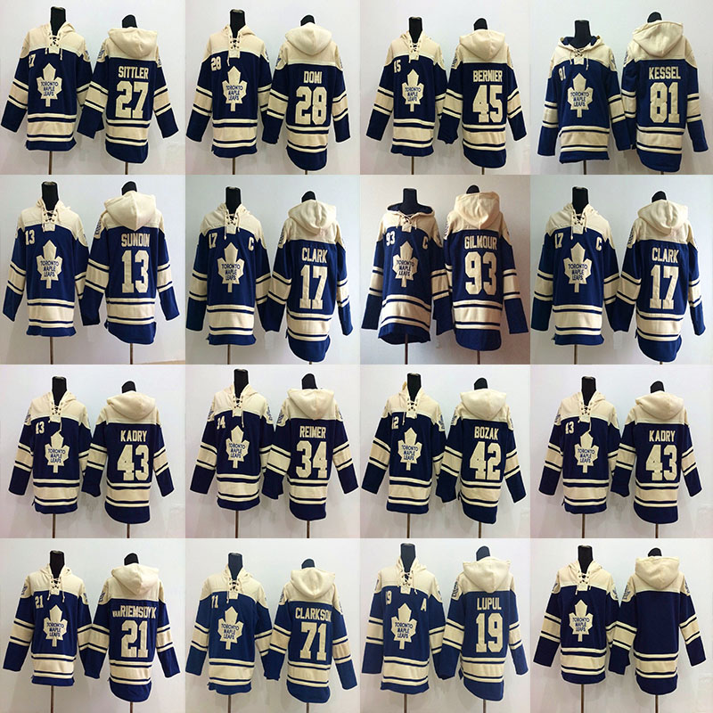 Toronto Maple Leafs Hoodies 27 Darryl Sittler 28 Tie Domi 34 James Reimer 42 Tyler Bozak 43 Nazem Kadri Hockey Hoodies Sweatshirts, 93 doug gilmour
Toronto Maple Leafs Hoodies 27 Darryl Sittler 28 Tie Domi 34 James Reimer 42 Tyler Bozak 43 Nazem Kadri Hockey Hoodies Sweatshirts, 93 doug gilmour