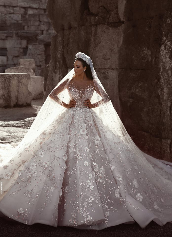 Ball Long Sleeves Gown Dresses Beaded D ral Appliqued Saudi Arabia Lace Bridal Gowns Plus Size Wedding Dress s ress