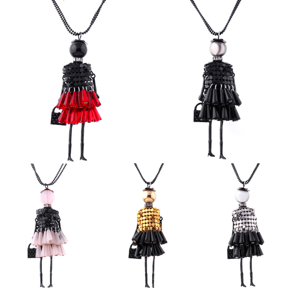 2017 New Pattern Sweater Chain Woman Long Multi Color Lovely Cartoon Crystal Paillette Girl Doll Necklace Pendeloque Cut
2017 New Pattern Sweater Chain Woman Long Multi Color Lovely Cartoon Crystal Paillette Girl Doll Necklace Pendeloque Cut
