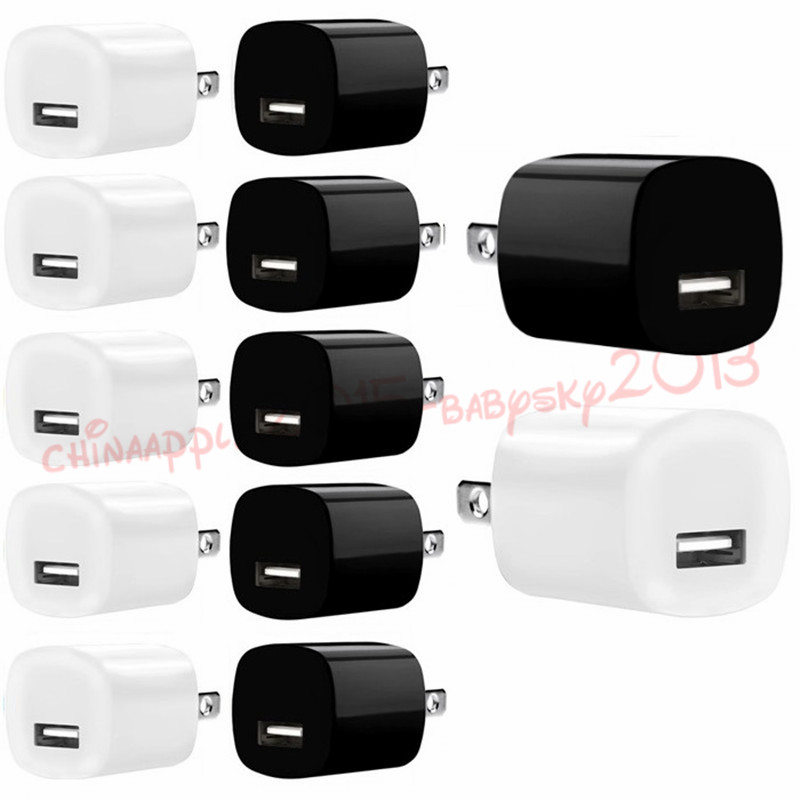 5V 1A US Ac Home Travel Wall charger Power Adapter Plug For iphone 7 8 12 13 14 Samsung Galaxy s6 s7 edge s8 s10 htc android phone mp3