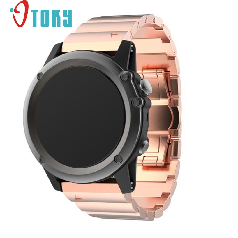 Hot Sale OTOKY Fabulous Metal Stainless Steel Watch Wrist Band Strap for Garmin 3/HR #freeshipping