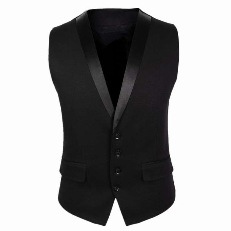 2020 New Groom Vests For Wedding Party Vests Slim Fit Men's Vests Custom Made Plus Size British Style Groom Wear Business Suit