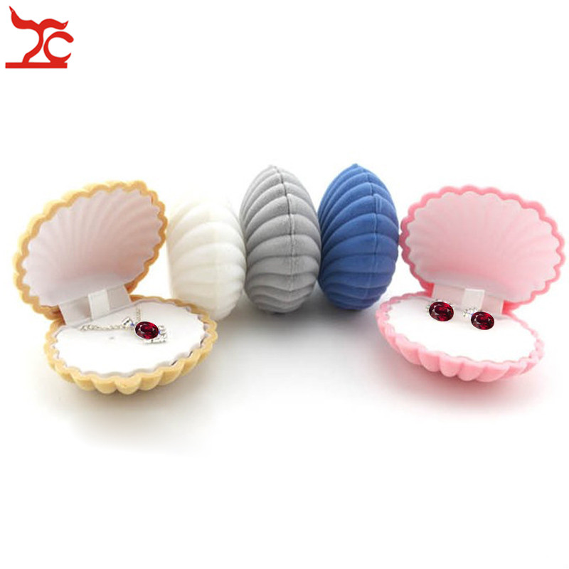 Wholesale 10Pcs Shell Shape Velvet Engagement Wedding Party Ring Case Cute Earrings Necklace Pendant Jewelry Display Storage Organizer Box
Wholesale 10Pcs Shell Shape Velvet Engagement Wedding Party Ring Case Cute Earrings Necklace Pendant Jewelry Display Storage Organizer Box