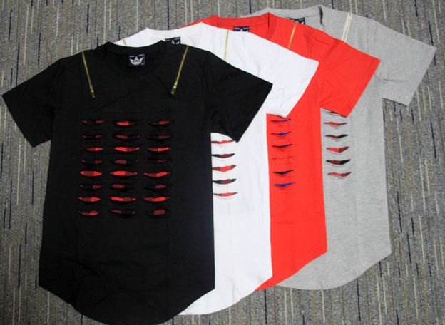 High Quality Summer Street wear Europe Paris Fashion Men Big Broken Hole Cotton Tshirt with Zipper Shoulder Casual Women Tee T-shirt M-2XL, White;black
High Quality Summer Street wear Europe Paris Fashion Men Big Broken Hole Cotton Tshirt with Zipper Shoulder Casual Women Tee T-shirt M-2XL, White;black