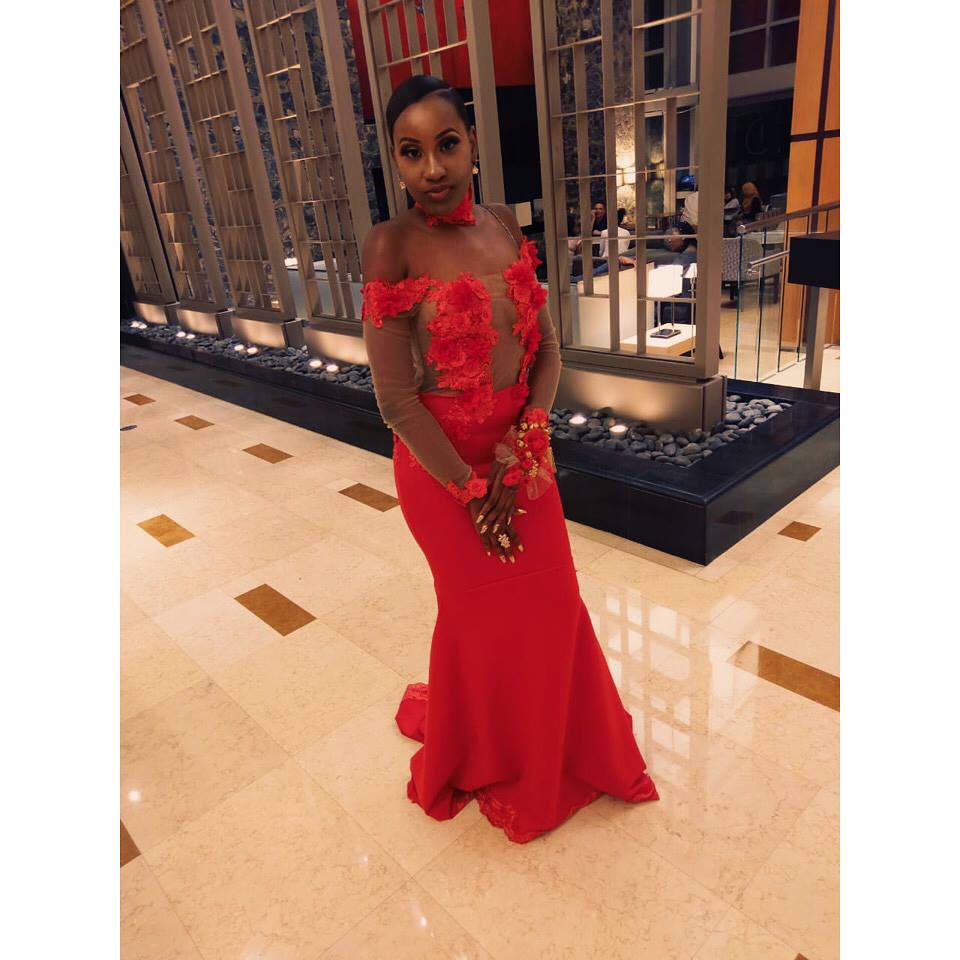 red mermaid new prom dresses long sleeves off the shoulder 3d flowrl appliqued lace evening gown sweep train formal party dress