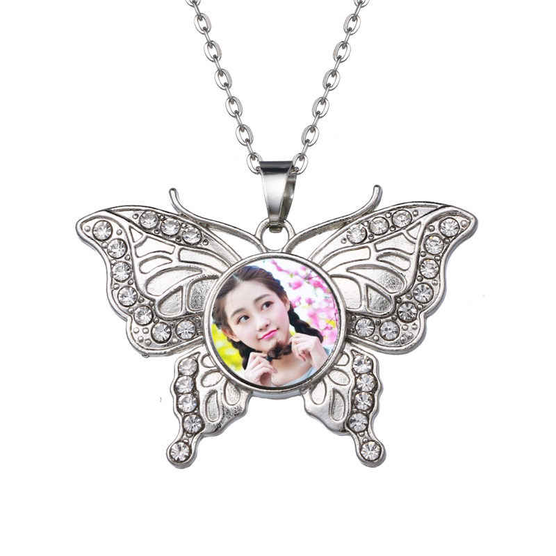 lady necklaces pendants for dye sublimation Butterfly button necklace pendant hot transfer blank material custom gift wholesaels, Silver
lady necklaces pendants for dye sublimation Butterfly button necklace pendant hot transfer blank material custom gift wholesaels, Silver