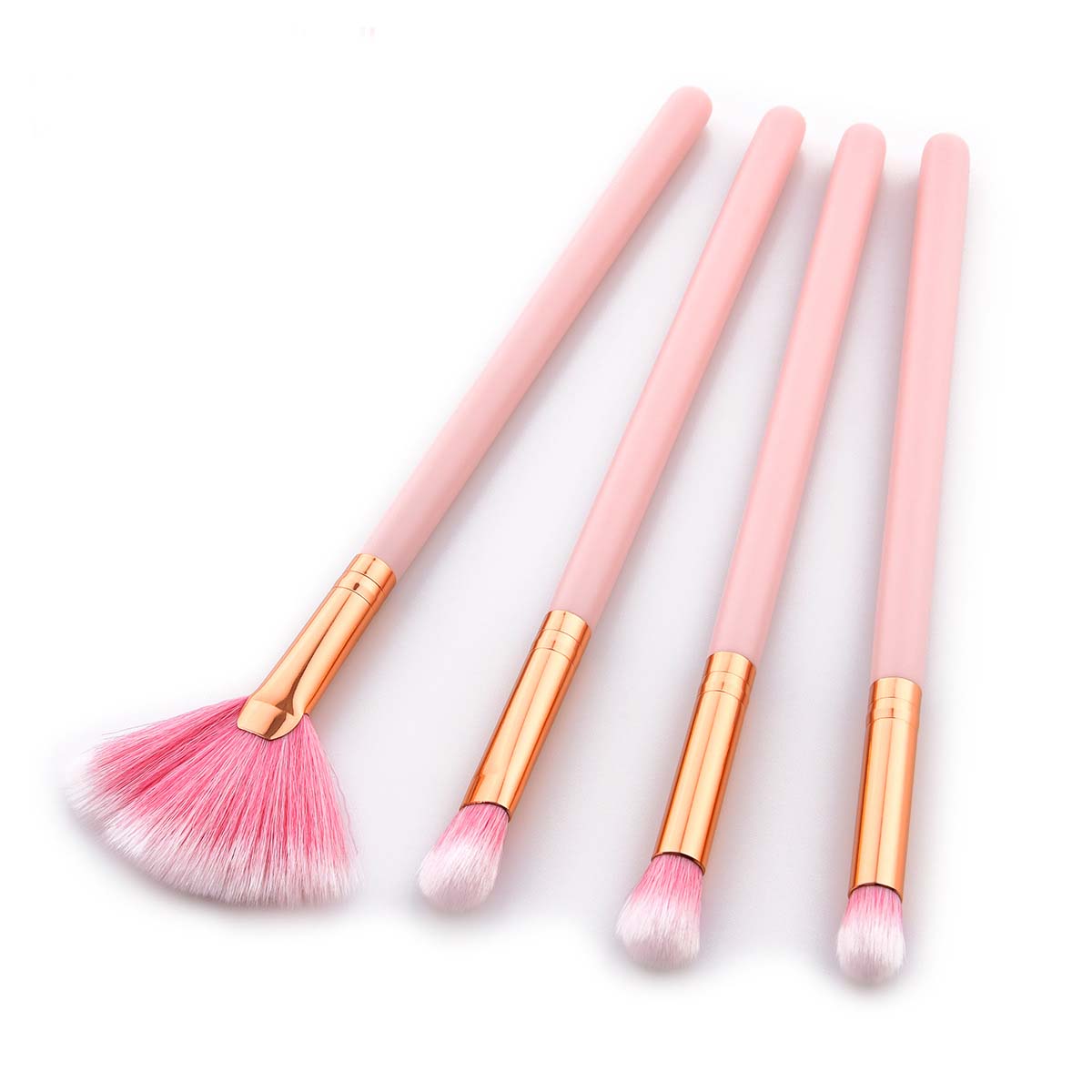 Newest Makeup Brushes set pink colors 4/10 brush tools professional cosmetic brushes for eyeshadow highlighter blush drop shipping