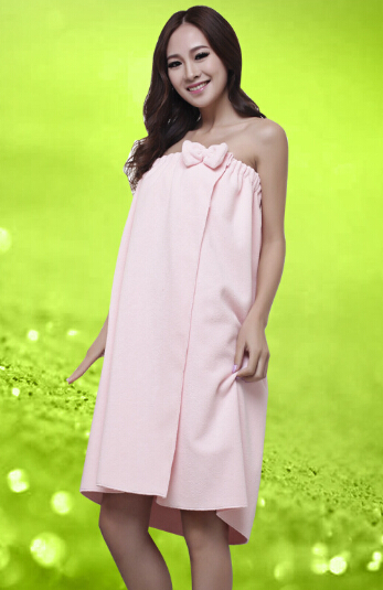 Women Towel Absorbent Microfiber Fleece Shower Spa Body Wrap Bath Towel 145x75cm