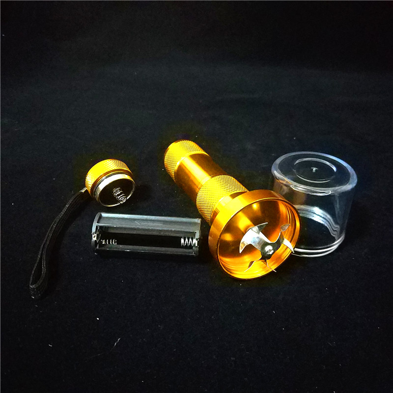 145mm Aluminum Electric Tobacco torch shape Grinders Crusher Herb Spice Smoke Grinders herb grinder Crusher Tobacco grinder
145mm Aluminum Electric Tobacco torch shape Grinders Crusher Herb Spice Smoke Grinders herb grinder Crusher Tobacco grinder