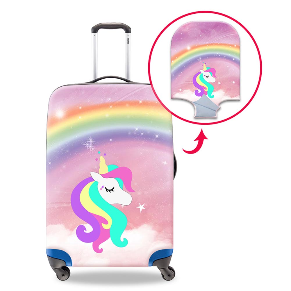Children Lovely Rainbow Unicorn Designer Luggage Protective Covers For 18-30 Inches 3D Printing Animal Dustproof Suitcase Cover For Journey
Children Lovely Rainbow Unicorn Designer Luggage Protective Covers For 18-30 Inches 3D Printing Animal Dustproof Suitcase Cover For Journey