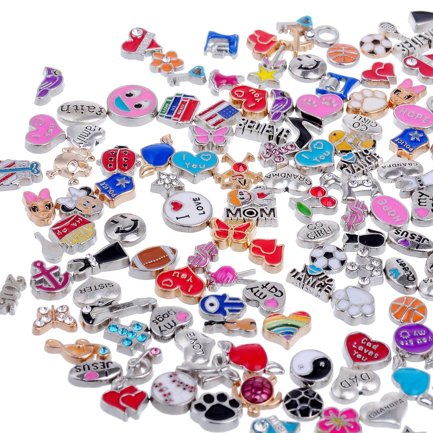 Tsunshine Wholesale 50pcs Floating Charms Lot for DIY Glass Living Memory Locket Mix Silver Gold Color, Bronze;silver
Tsunshine Wholesale 50pcs Floating Charms Lot for DIY Glass Living Memory Locket Mix Silver Gold Color, Bronze;silver