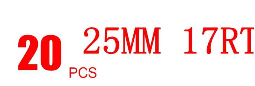 20 x Disposable Tattoo Grips Tube Assorted Size 17RT (25mm) For Needle Ink Cups Grip Kits