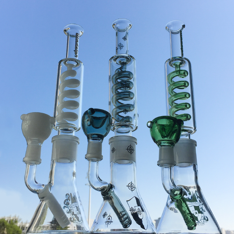 Beaker Bong Diffused Downstem Oil Dab Rig Build a Bong Freezable Condenser Coil Water Pipe with 14mm male Joint Glass Bong ILL01-03
Beaker Bong Diffused Downstem Oil Dab Rig Build a Bong Freezable Condenser Coil Water Pipe with 14mm male Joint Glass Bong ILL01-03