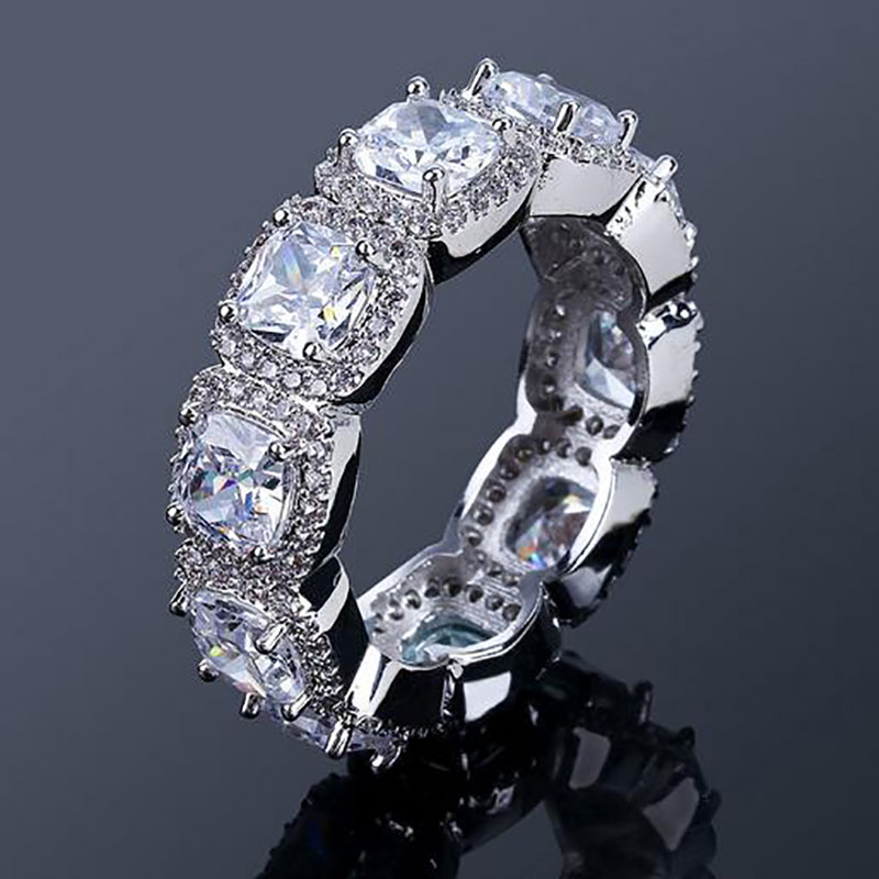 Mens Silver Eternity CZ Diamonds Bling Bling Ring Simulated Diamonds Hip Hop Rings Cubic Zirconia Micro Pave Top Quality Jewelry
Mens Silver Eternity CZ Diamonds Bling Bling Ring Simulated Diamonds Hip Hop Rings Cubic Zirconia Micro Pave Top Quality Jewelry