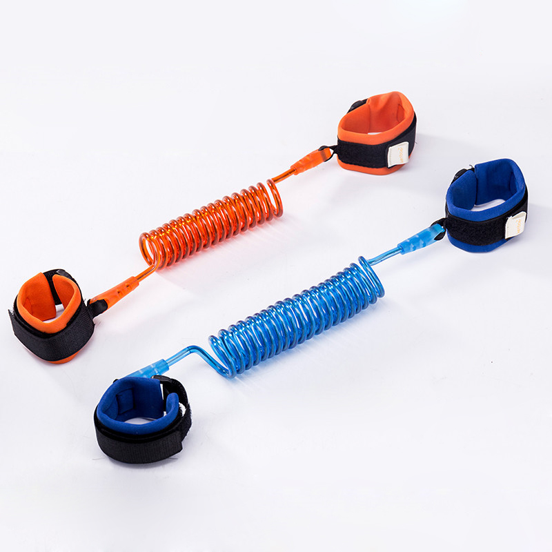 1.5M 2M 2.5M Fashion Baby Child Kids anti lost wristband Wrist Link Safety Harness Strap Rope Leash with metal connector Free