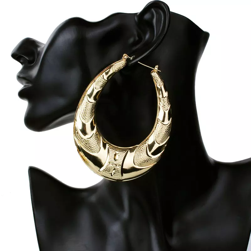 Wholesale- Gold Large Big Metal Circle Bamboo Hoop Earrings for Women Jewelry fashion hip hop exaggerate earrings hot sale, Golden;silver
Wholesale- Gold Large Big Metal Circle Bamboo Hoop Earrings for Women Jewelry fashion hip hop exaggerate earrings hot sale, Golden;silver