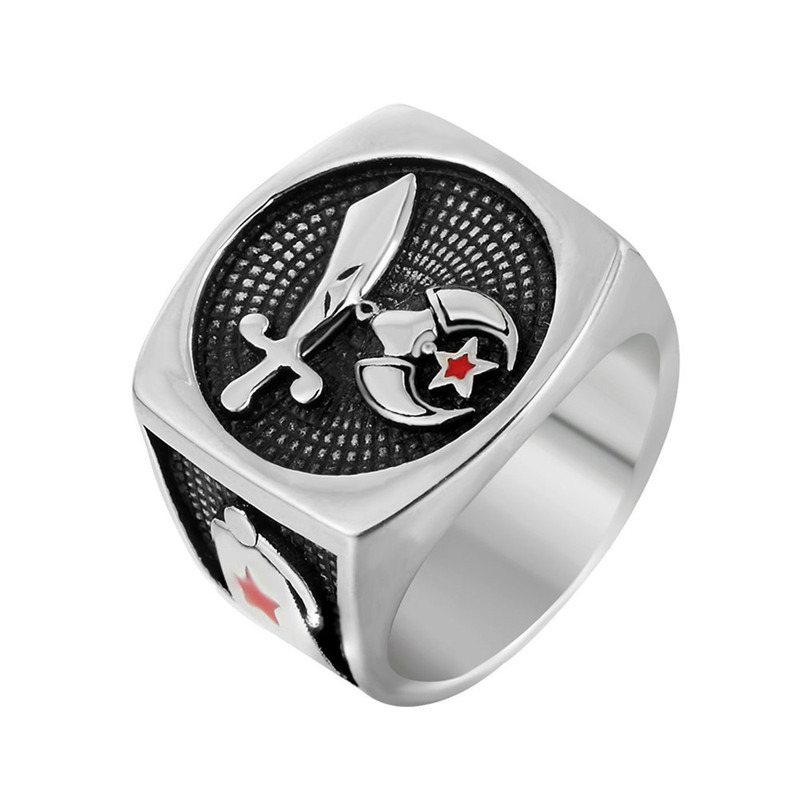 316 Stainless steel Religious Muslim Sword crescent Shrine ring Moon and star Camel Freemason Masonic ring Shriner rings jewelry for men, Golden;silver
316 Stainless steel Religious Muslim Sword crescent Shrine ring Moon and star Camel Freemason Masonic ring Shriner rings jewelry for men, Golden;silver