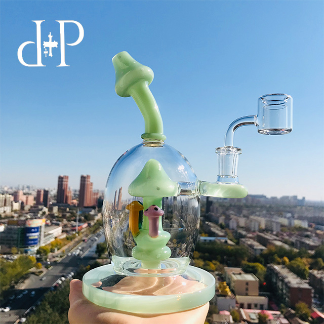 PlusPlus Glass Bong Water Pipe 023M Mad Mushroomery Unique Mint color heady art pipe with percolator 8" Height 14mm Female
PlusPlus Glass Bong Water Pipe 023M Mad Mushroomery Unique Mint color heady art pipe with percolator 8" Height 14mm Female