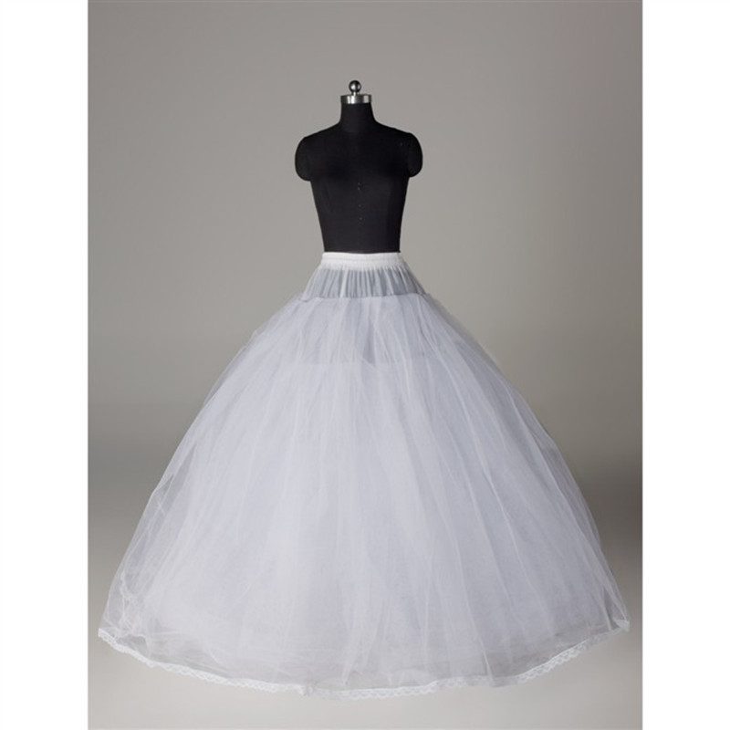 8 Layers Tulle Underskirt Wedding Accessories Chemise Without Hoops For A Line Wedding Dress Wide Plus Petticoat Crinoline от DHgate WW