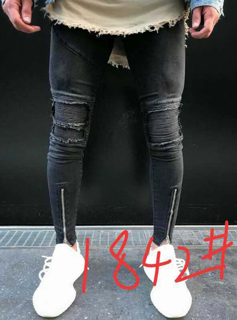 Mens Skinny jeans Fashional Casual Slim Biker Denim Pants Knee Hole hiphop Ripped Washed Distressed, 2006
Mens Skinny jeans Fashional Casual Slim Biker Denim Pants Knee Hole hiphop Ripped Washed Distressed, 2006