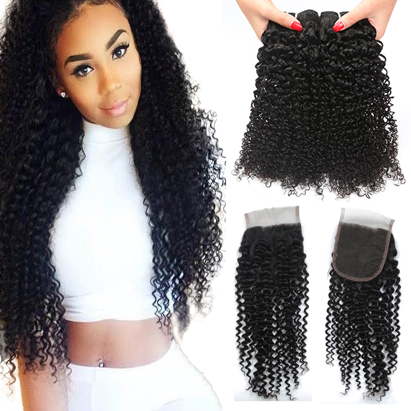 Malaysian Kinky Curly 3/4 Bundles with 4x4 Lace Closure Brazilian Afro Kinky Virgin Human Hair With Closure Unprocessed Human Hair Extension, Natural color
Malaysian Kinky Curly 3/4 Bundles with 4x4 Lace Closure Brazilian Afro Kinky Virgin Human Hair With Closure Unprocessed Human Hair Extension, Natural color