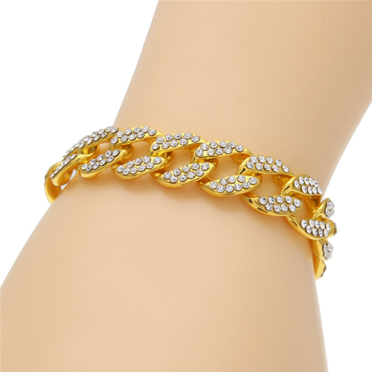 Men Hip Hop Copper 3 Row Micro Pave Cuban Link Diamond bracelet Cubic Zircon Mens Punk 15mm 21cm Miami Bracelet
Men Hip Hop Copper 3 Row Micro Pave Cuban Link Diamond bracelet Cubic Zircon Mens Punk 15mm 21cm Miami Bracelet
