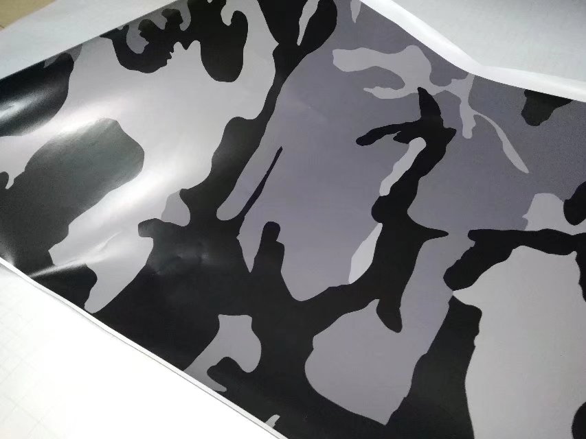 Ubran Dark Gray black Camo Vinyl For Car Wrap With air bubble Free Printed Camouflage Car wrapping stickers 1.52x10m/20m/30m Roll