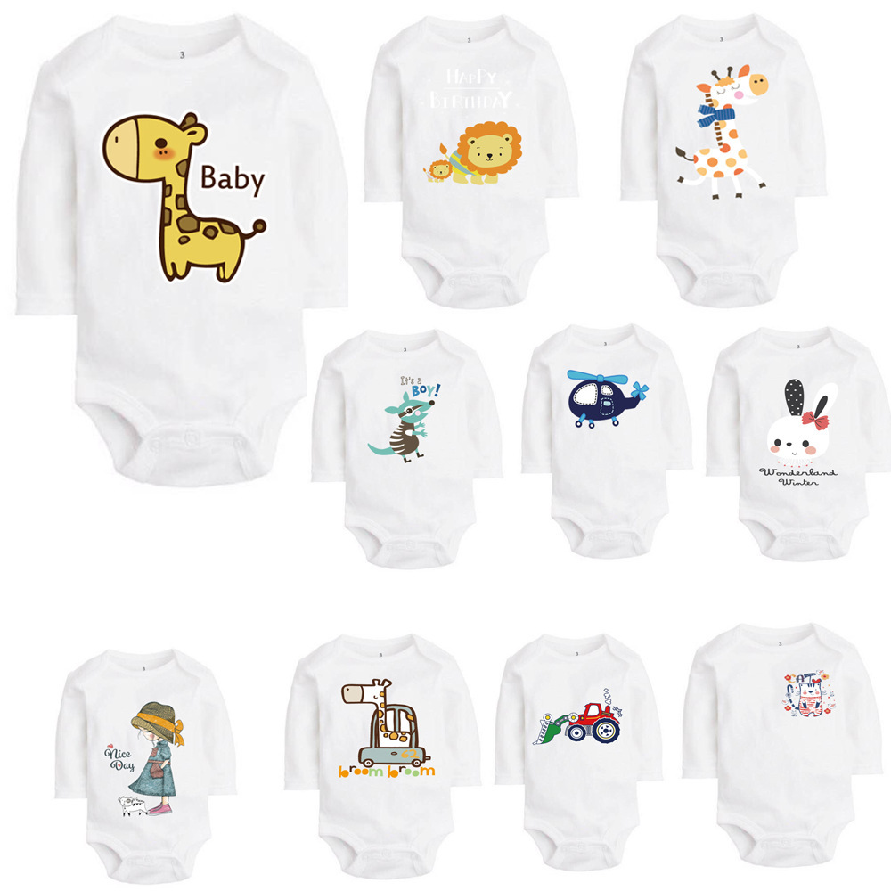 Printed Newborn Baby Rompers Short Sleeve 12 Styles Toddler Bodysuit Infant Cotton Cute Romper 18042602, #15
Printed Newborn Baby Rompers Short Sleeve 12 Styles Toddler Bodysuit Infant Cotton Cute Romper 18042602, #15