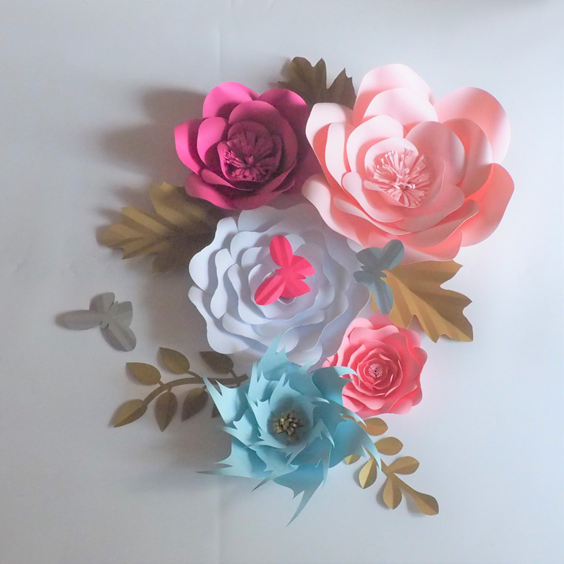 Aritificial Paper Flowers Backdrop Giant Flower Full Kits 5PCS+Leaves 5PCS+Butterflies 3PCS Wedding&Event Baby Nursery Fake Flowers DIY
Aritificial Paper Flowers Backdrop Giant Flower Full Kits 5PCS+Leaves 5PCS+Butterflies 3PCS Wedding&Event Baby Nursery Fake Flowers DIY