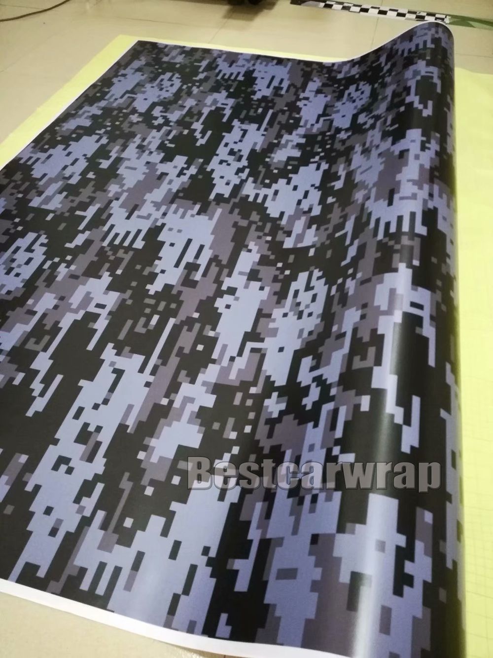 Black gray Digital Camouflage Vinyl wrap for car wrap covering with air bubble free self adheisve 1.52x30m 5x98ft