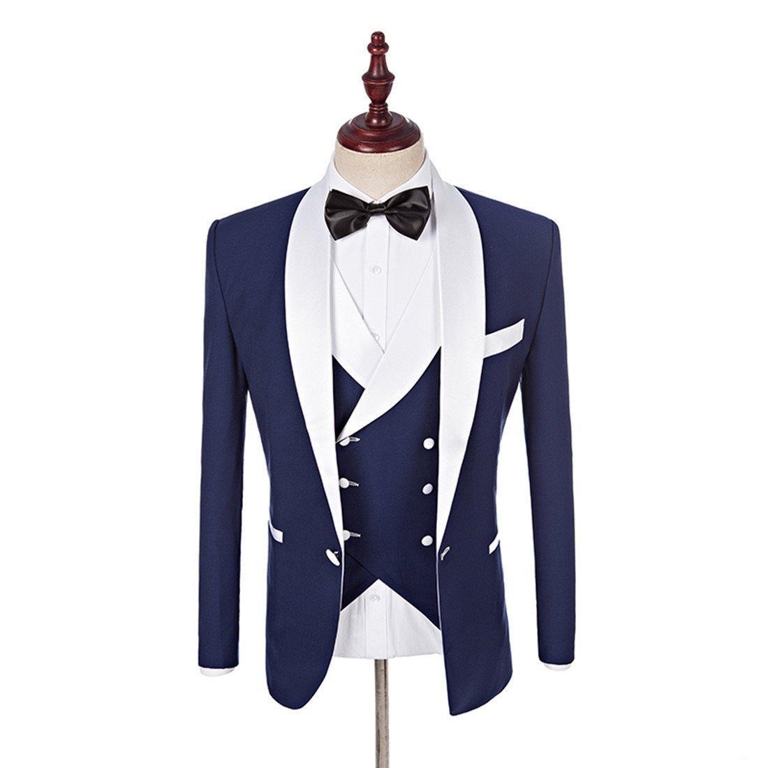 Custom-made Shawl Lapel Groomsmen One Button Groom Tuxedos Men Suits Wedding/Prom/Dinner Best Man Blazer(Jacket+Pants+Tie+Vest) A311, Same as image
Custom-made Shawl Lapel Groomsmen One Button Groom Tuxedos Men Suits Wedding/Prom/Dinner Best Man Blazer(Jacket+Pants+Tie+Vest) A311, Same as image