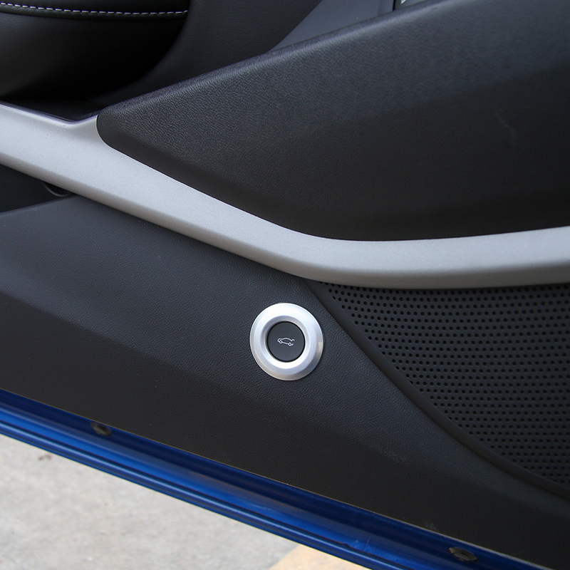 Tail Door Trunk Open Button Switch Decoration Ring Cover for Chevrolet Camaro 2017+ Car Interior Accessories