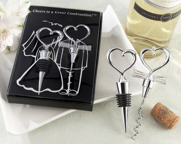 Party Favor Heart Combination wine corkscrew opener and Wine Bottle Stopper Sets Wedding Souvenirs Guests 60pcs(30pairs)
Party Favor Heart Combination wine corkscrew opener and Wine Bottle Stopper Sets Wedding Souvenirs Guests 60pcs(30pairs)