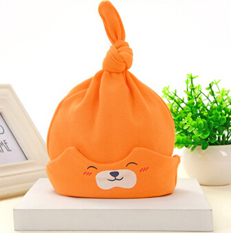 Newborn Baby Ear Protection Cap Cute Bear Air-conditioned Room hat Baby Hair Bows Hat Spring Autumn Winter Kids hat Many color MZ04