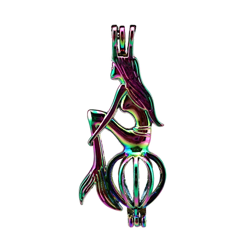 10pcs/lot Rainbow Color Mermaid Pearl Beads Cage Locket Pendant Diffuser Aromatherapy Perfume Essential Oils Diffuser Floating Pom, Silver
10pcs/lot Rainbow Color Mermaid Pearl Beads Cage Locket Pendant Diffuser Aromatherapy Perfume Essential Oils Diffuser Floating Pom, Silver