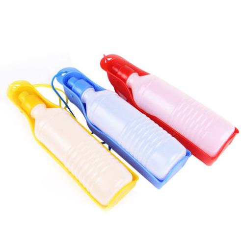 Portable Pet Dog Cat Outdoor Travel Water Bowl Bottle Hiking Camping Feeder Drinking Bottles Cups Fountain colorful