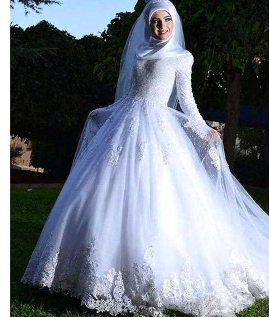 Modest Lace Muslim Wedding Dresses High Neck Beaded White Tulle Wedding Gown Plus Size Arabic Corset Bridal Gowns Custom Made, Ivory
Modest Lace Muslim Wedding Dresses High Neck Beaded White Tulle Wedding Gown Plus Size Arabic Corset Bridal Gowns Custom Made, Ivory