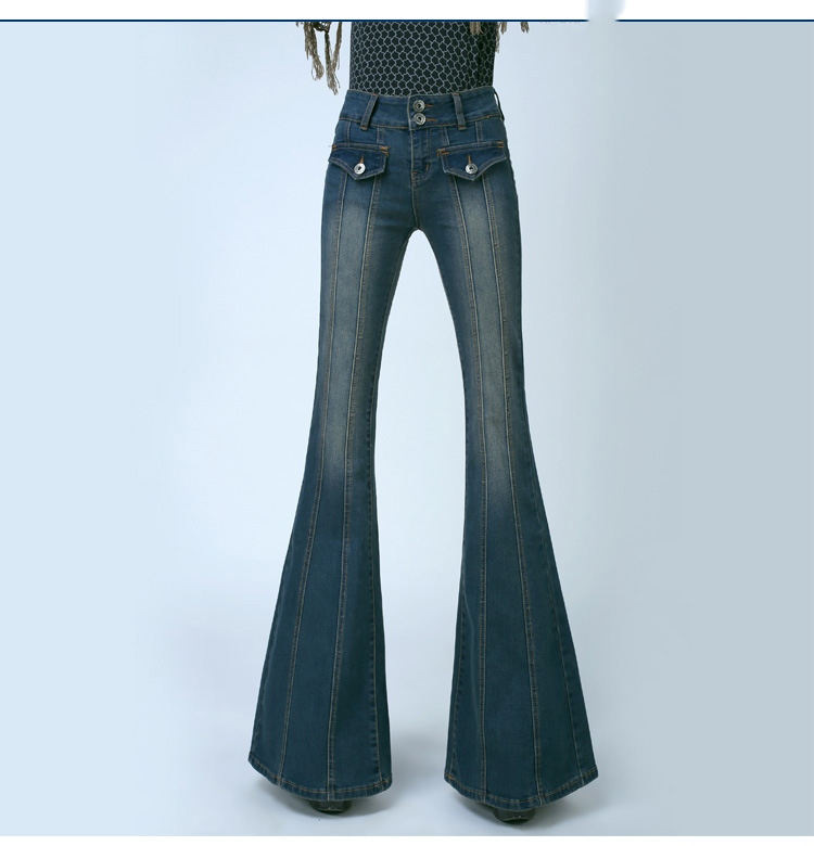 2018 Big Flare Denim Pants Female Bell Bottom Jeans Vintage Long Trousers Women Slim Skinny Flared Jeans Woman Dark/Light Blue, Dark blue
2018 Big Flare Denim Pants Female Bell Bottom Jeans Vintage Long Trousers Women Slim Skinny Flared Jeans Woman Dark/Light Blue, Dark blue